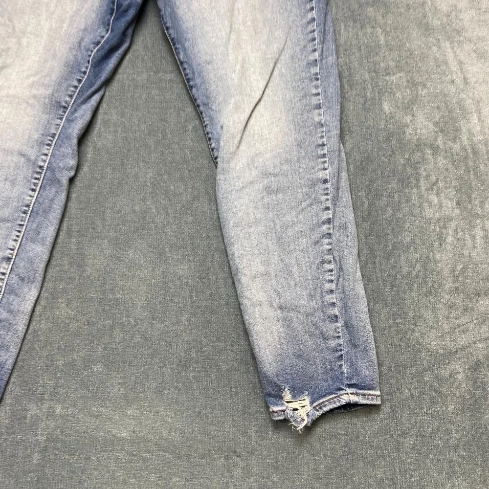 Banana Republic Jeans Mens 35x20 Blue Denim Cotton Stretch High Rise Skinny Leg